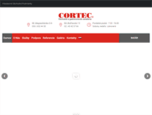 Tablet Screenshot of cortec.sk