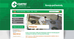 Desktop Screenshot of cortec.pl
